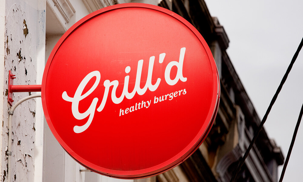 Grill'd signage
